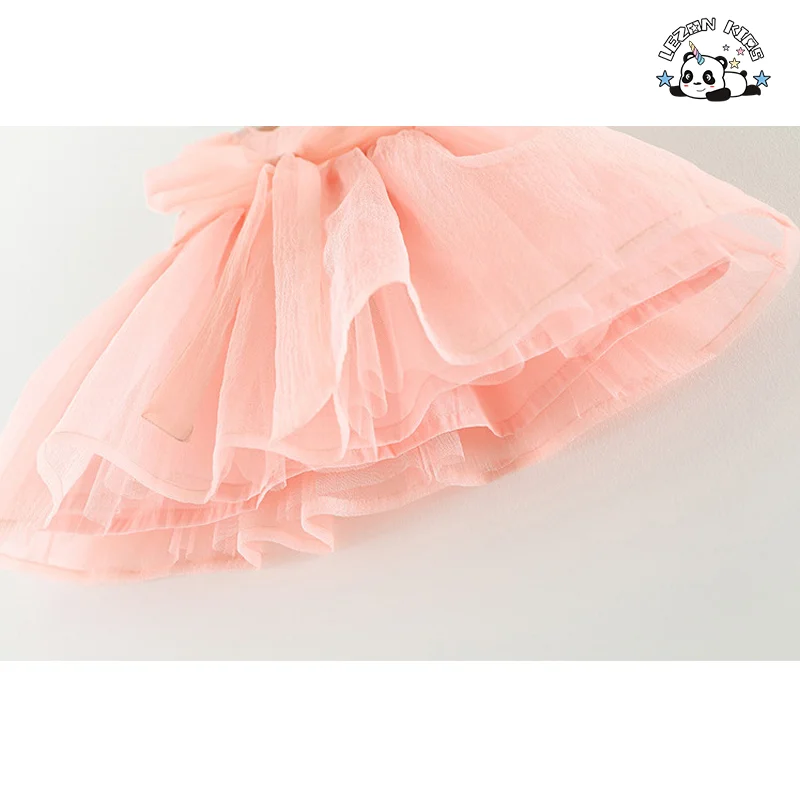 LEZONKIDS - OEM Baby Clothing Mesh Tutu Dress Kids Mesh Party Dress Evening Party Princess Dress for Kids